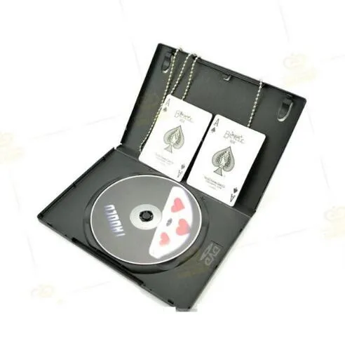 

Tagged By Richard Sanders Necklace Knot Find Card Box Packing With DVD Magic Trick Close Up Street Stage Card Magic Prop