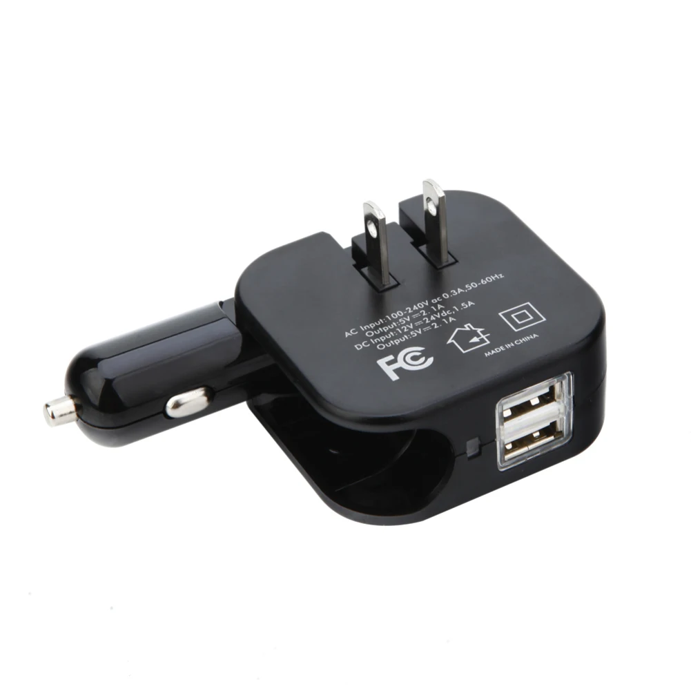 2.1A 2-в-1 двойной Порты и разъёмы переносной usb-адаптер для Зарядное устройство дома стены автомобиля Зарядное устройство комбинированная настенная зарядка автомобиля зарядное устройство для Зарядное устройство USB Порты и разъёмы EU/UK/US вилка