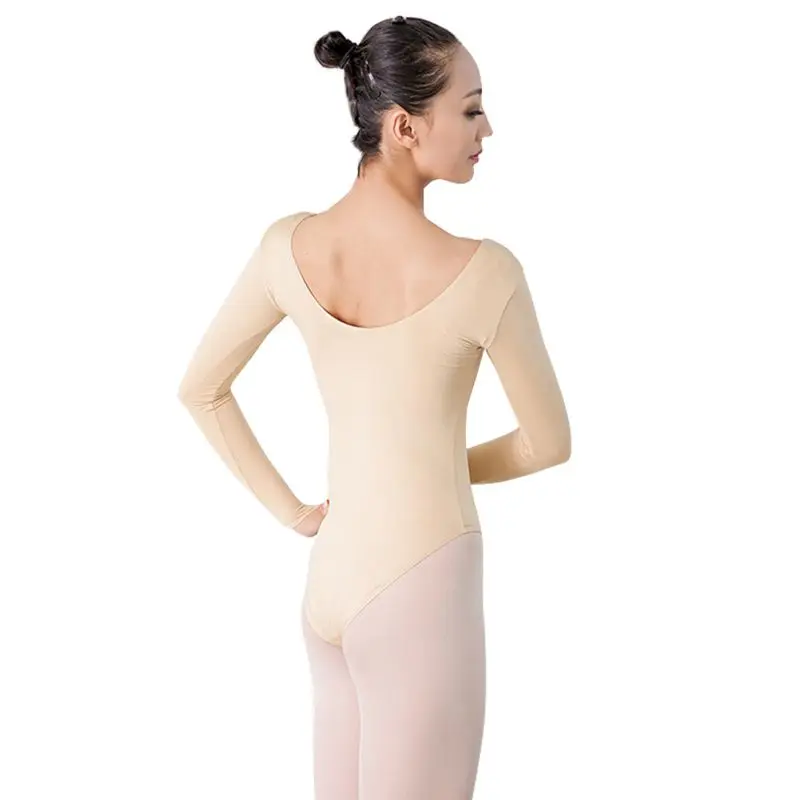 

Girl's Women Long Sleeve Turtleneck Dance Leotard Sexy Gymnastics Leotard Cotton Adult Ballet Costumes