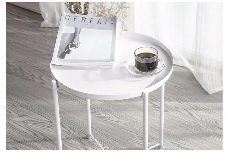 Современный металлический журнальный столик в скандинавском стиле для гостиной, простая бытовая мебель