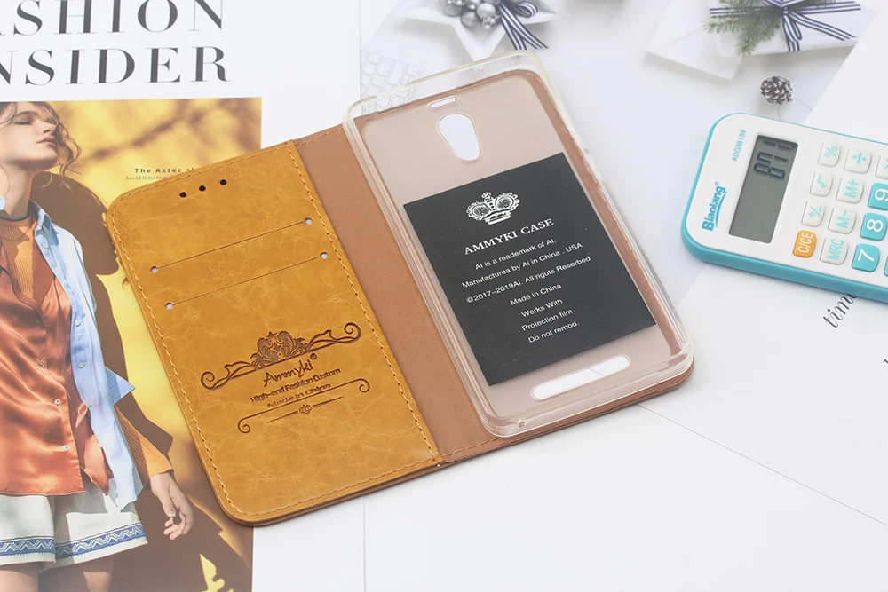 AMMYKI 5,0 'For Leagoo Elite4 чехол хорошего дизайна высокого качества Флип кожаный чехол для сотового телефона 5,0 'для Leagoo Elite 4 Чехол