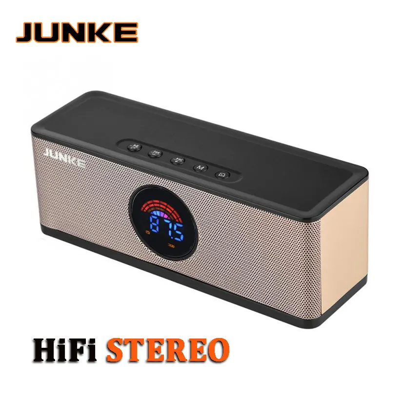 

Portable Bluetooth Speaker Alarm Clock Stereo Music Player Support TF Card FM AUX Hands-Free With Large LED Display Mp3 Column
