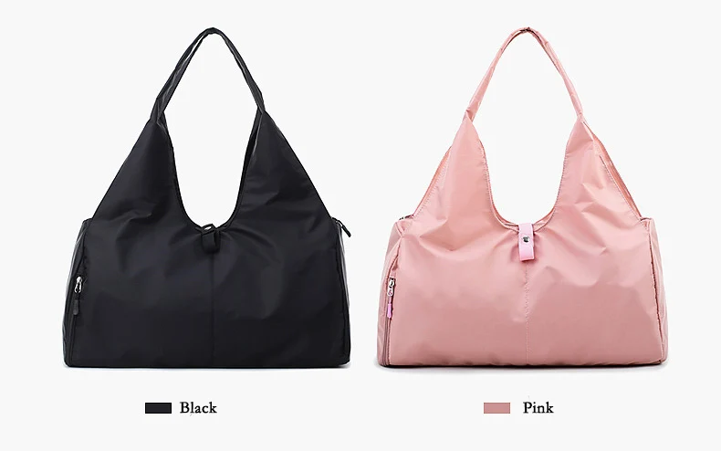 Розовая сумка-Органайзер для путешествий, Женская Большая вместительная сумка на плечо, сумка для фитнеса, большой вещевой мешок для