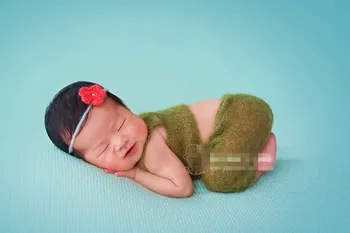 

Baby clothes set Hand knit mohair jammies pants and headware baby gift Newborn in soft Newborn photography props