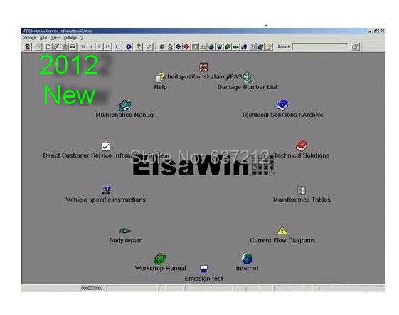 Новые ElsaWin 4.0 ElsaWin 4.0 Программы для компьютера для AU-DI/VW/skoda/seat(обслуживание+ цепи схема