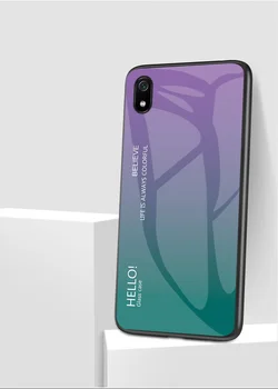 

50pcs/lot Gradient Tempered Glass Back Cover Case for Xiaomi 9T 9TPro Redmi k20 k20Pro Note 7S 7A Note 8 Note 8 PRO