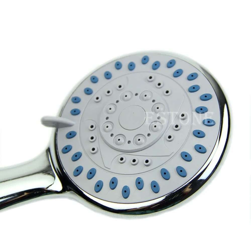 

Chrome Anti-limescale Home Bathroom Universal 5 Mode Function Shower Head NEW