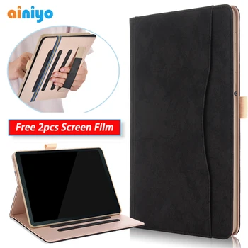 

Case For Samsung Galaxy Tab S4 10.5 T830 T835 SM-T830 SM-T835 10.5" Smart Cover Funda Tablet Hand Strap Shell+2 pcs Screen Film