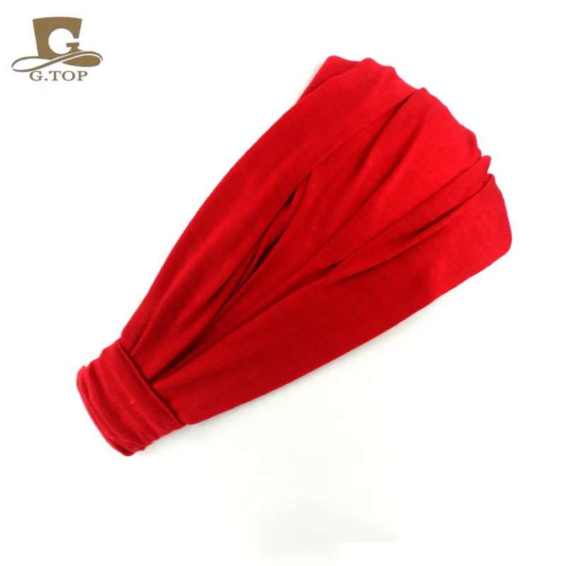 Delle signore del cotone Hairband della Fascia Capa Della Fascia Wrap Collo Testa Sciarpa Cap 2 in 1 Bandana