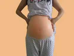 Силиконовые 2-4 месяц 1000 г женские беременный живот рождений Поддельные Реалистичная живота ложь ребенка беременность живот поддельные для