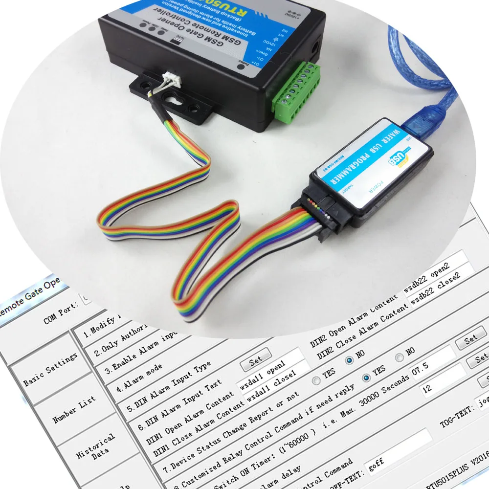 RTU5015 Plus gsm штопор USB ПК программатор и компьютерное программное обеспечение для