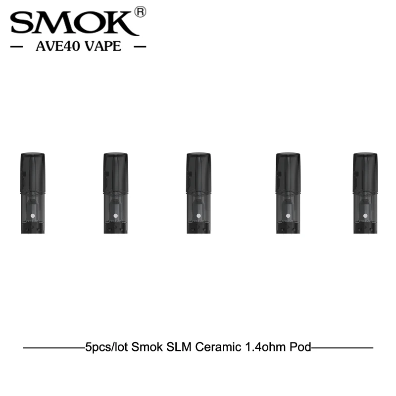 5 шт./лот SMOK VAPE SLM POD 1 4 Ом/0 8 керамическая катушка Pod электронные сигареты мл