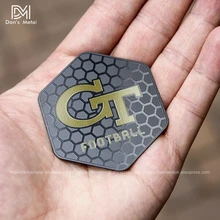 Пустотелая металлическая членская Карта из нержавеющей стали металлическая визитная карточка дизайн бирка черный золотой карта