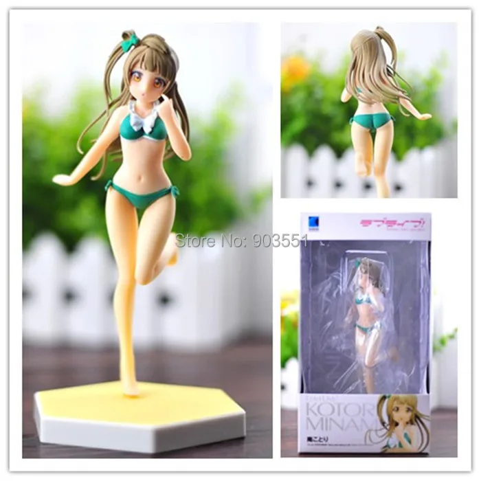 

Anime Love Live Minami Kotori Sexy Swimsuit Ver. 1/10 PVC Figure Collection Figure Model Toy 16CM IN BOX Free Shipping