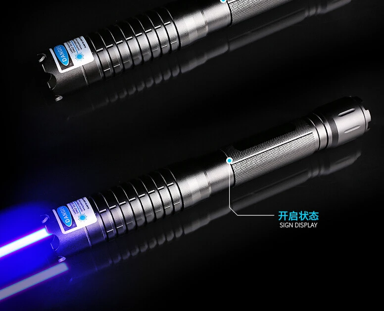 

AAA Powerful Military 500W 500000m 450nm Blue laser pointer Flashlight Burning match/dry wood/candle/black,Cigarettes Hunting
