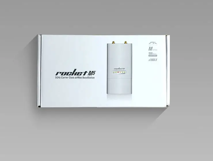 Ubiquiti RocketM5 CPE 5GHz Hi Power 2x2 MIMO TDMA airMAX High Performance BaseStation Wireless Network Bridge 5