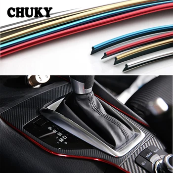 

Interior Sticker Decoration Strip 5M For Acura Chevrolet Cruze Aveo Sail Seat Leon Mazda 3 6 CX-5 Peugeot 307 308 207 2018 2019