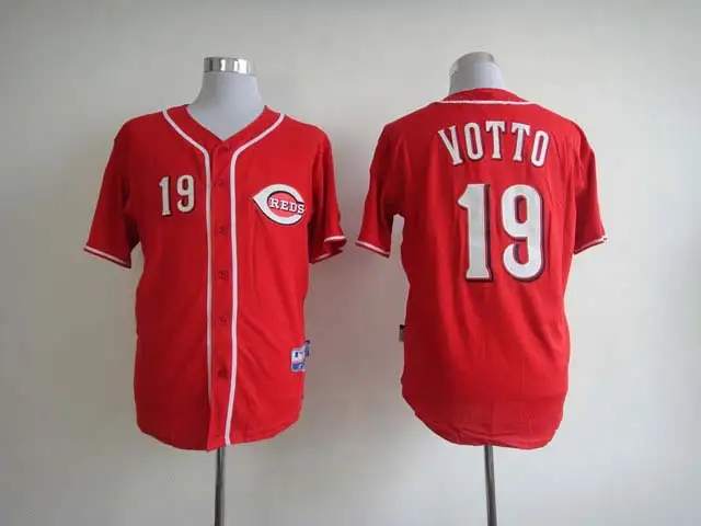 black and red cincinnati reds jersey