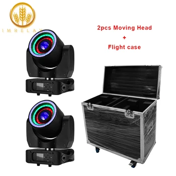

IMRELAX 2pcs RGBW 4in1 LED Crazy Beam Wash Moving Head Light With Flight Case Package 14/19 Channels DMX Moving Disco DJ Light