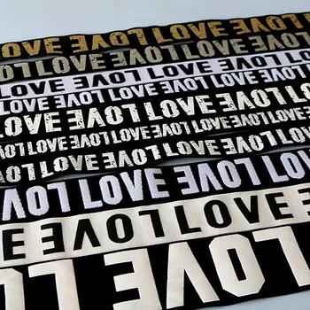 

Elastic Band Printing Letter Patterns Stretch Elastic Bands 40mm Width DIY Decor Belt Clothes Garment Accessories 5 Meters