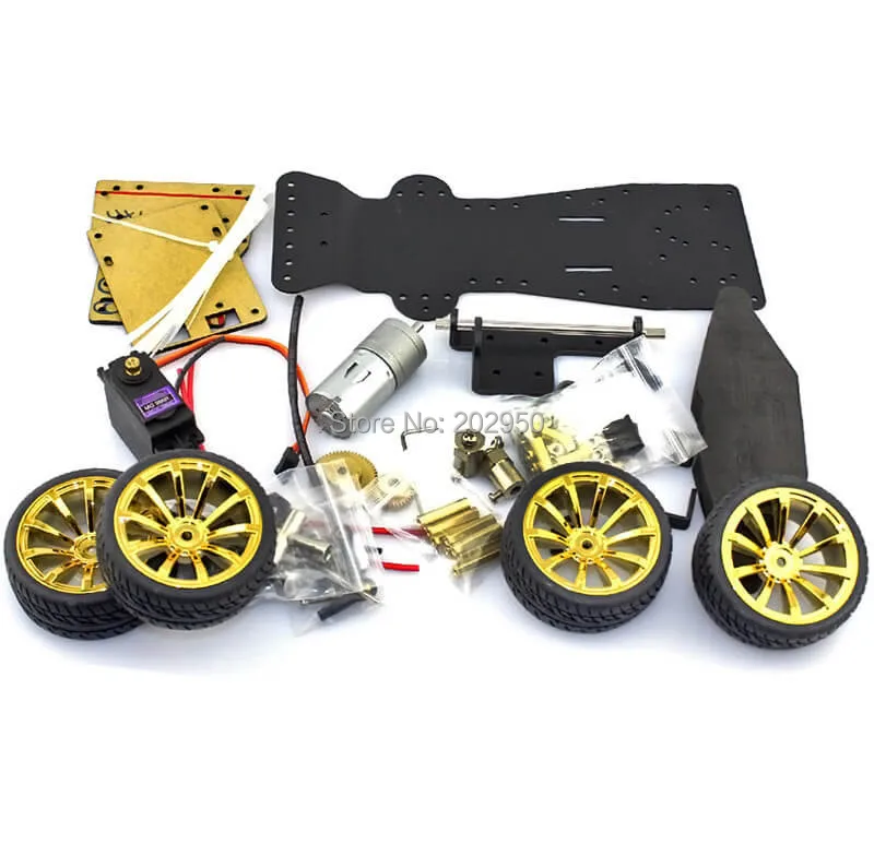 Châssis 4WD RC Arduino avec Servo MG996R et Engrenages Métal
