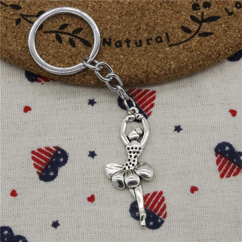New Fashion ballet dancer 51*20mm Pendant KeyChain DIY Jewelry Handmade Metal Keychain Party Gift | Украшения и аксессуары