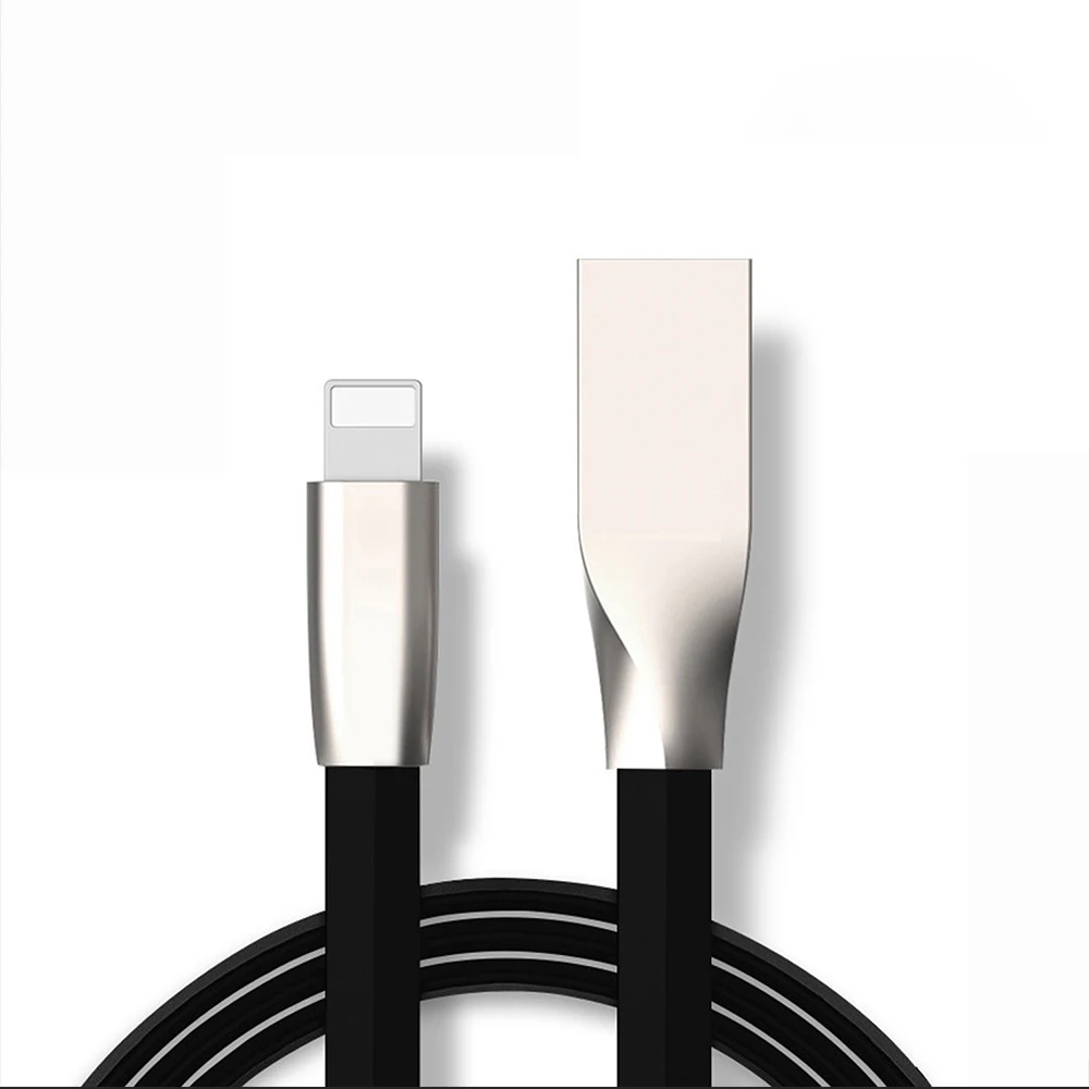 

3A USB Fast Charging Cable For iPhone X XS MAX XR 8 7 6 6S Plus 5 5S SE Fast Data Charging IPAD Zinc Alloy Adapter USB Data Cord