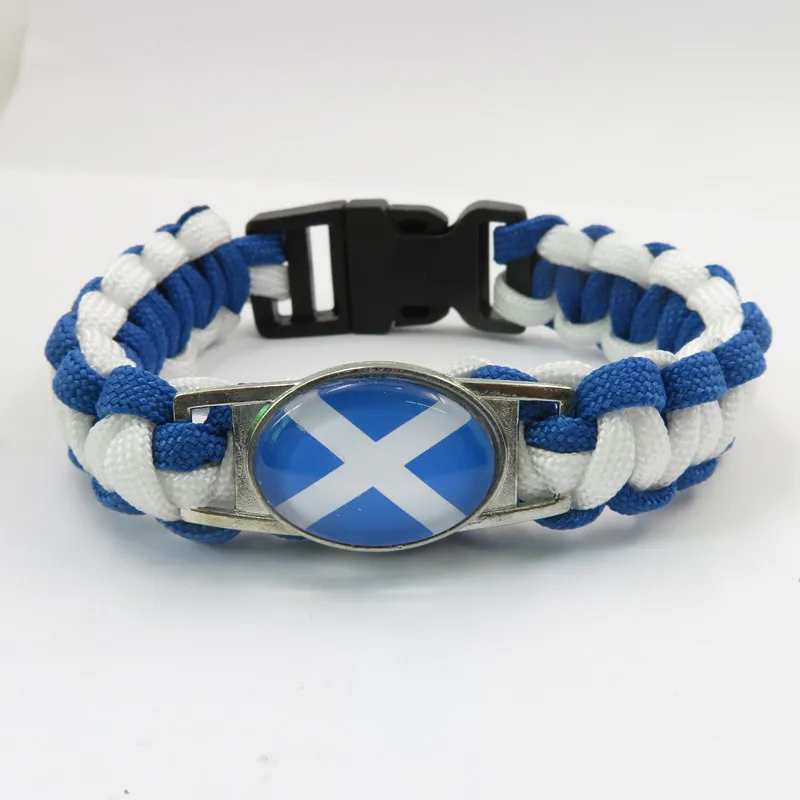 Модный браслет с надписью love scotland, национальный флаг, ручная работа, шотландский браслет, Модный женский и мужской браслет с орнаментом, шотландский Флаг