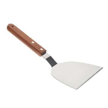 

Stainless steel cooking spatula hamburger spatula iron plate grill multi-functional griddle spatula