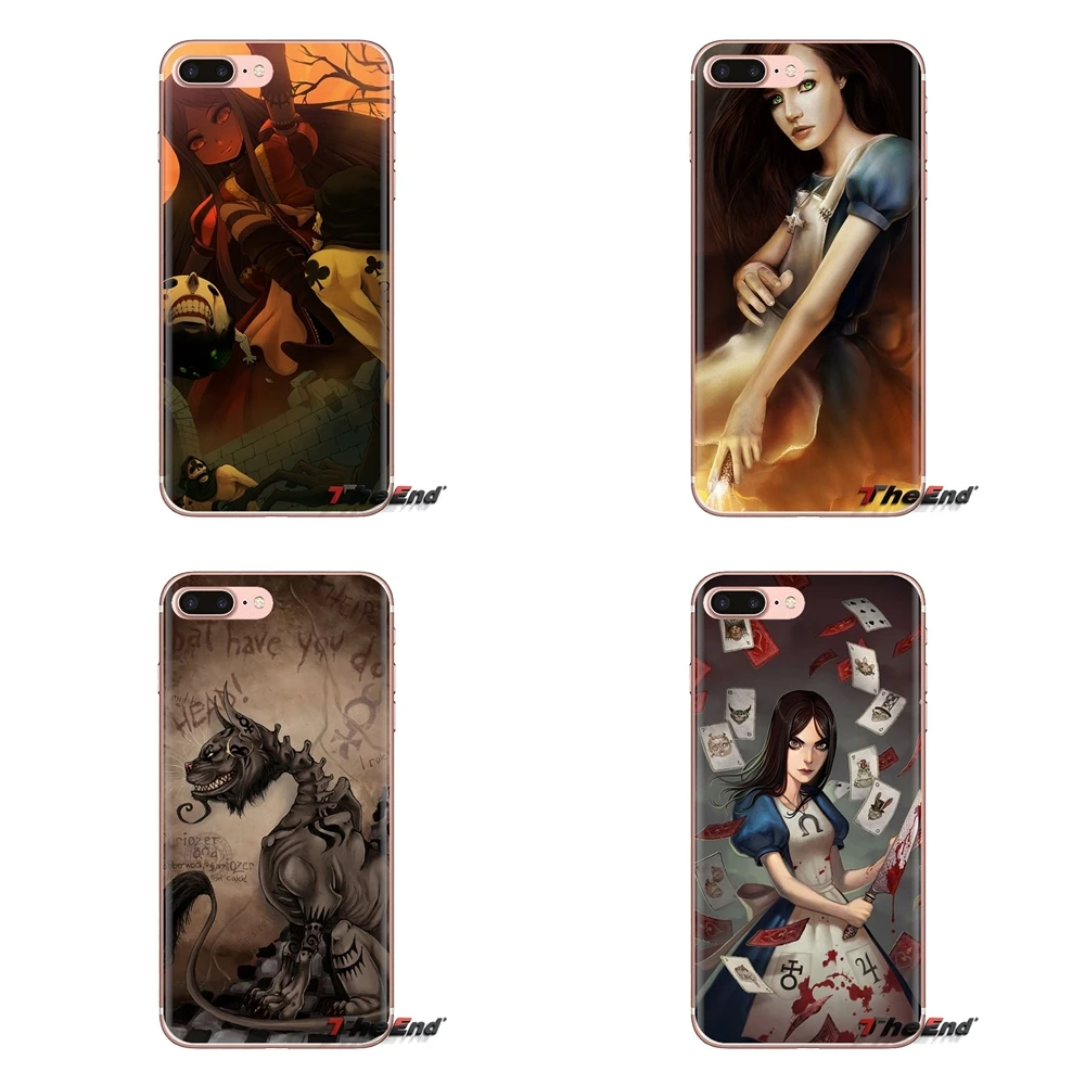 Прозрачные чехлы из ТПУ для Xiaomi Redmi 4A S2 Note 3 3S 4 4X 5 Plus 6 7 6A Pro Pocophone F1 video games alice american mcgee