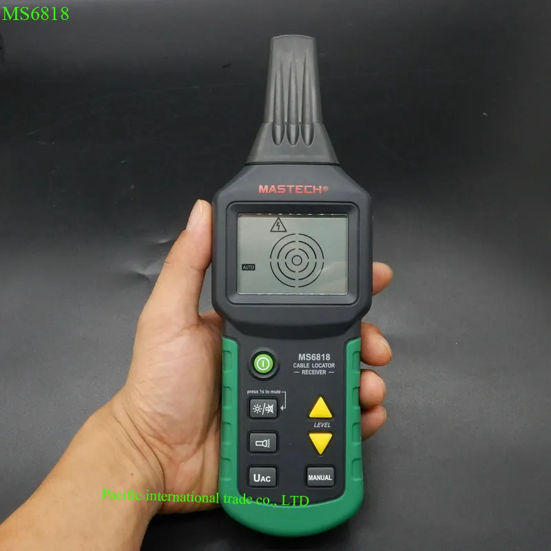 Портативный тестер проводов Mastech MS6818 локатор металлических труб линейный трекер