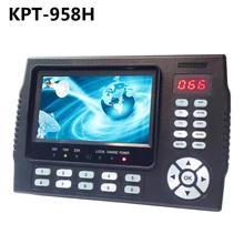 KPT-958H DVB-S2 DVB-S DVBT2 4.3 inch TFT LED Satfinder MPEG-4 1080P Full HD Handheld KPT 958H Satellite finder Meter