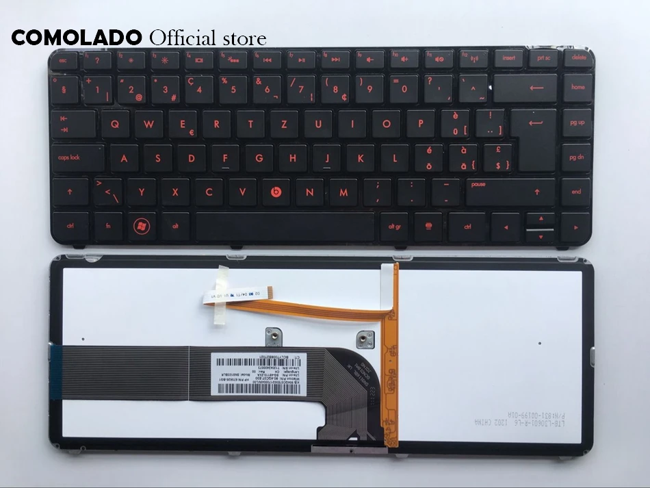 SW Swiss Backlit Keyboard For HP Pavilion DM4-3000 DM4-3100 DM4t-3000 DV4-3000 DV4-3100 DV4-3200 Laptop Keyboard SW Layout
