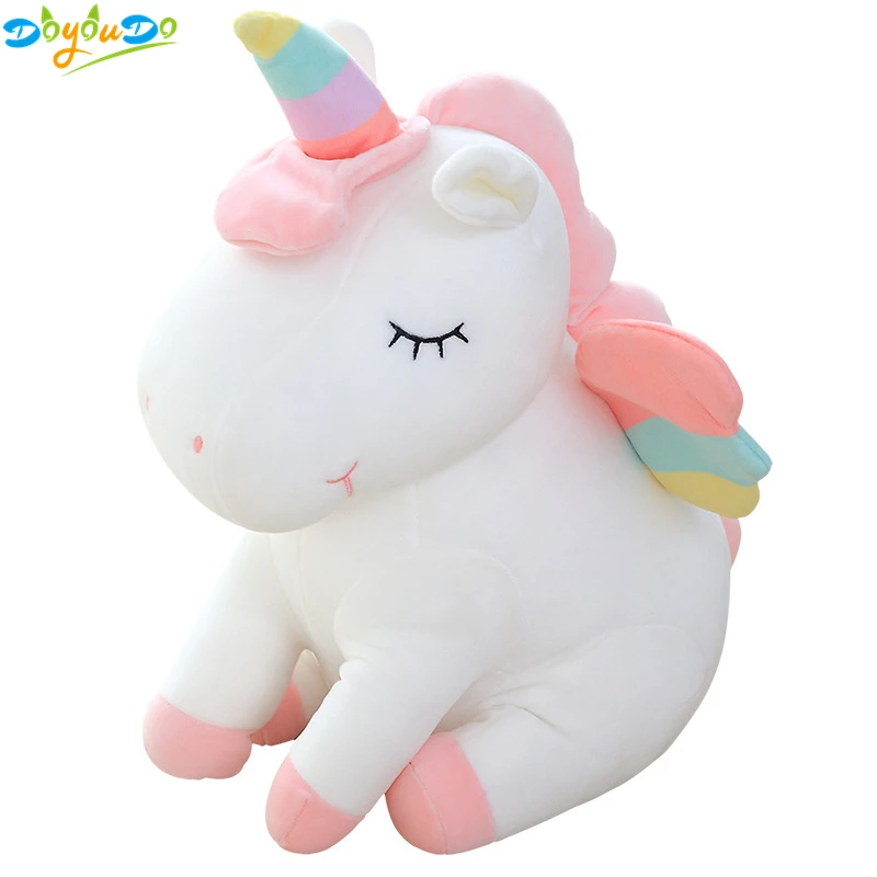 unicorn stuffed animal with babies