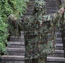 Ultralight Military Jacket and Pants Strip Type Sniper Ghillie Suit Camouflage 3D single Hunting Combat Ghillie Suit clothing