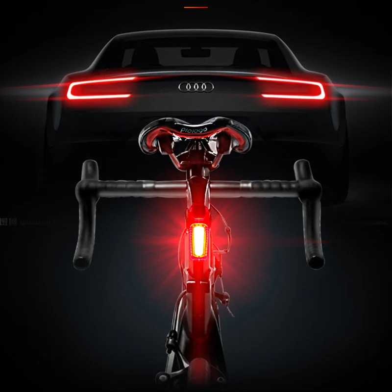 Flash Deal Bike Light Set COB Led Bicycle Lights USB Charging Back Rear Light Cycling Rear Taillight linterna bici Warning Lamp 6