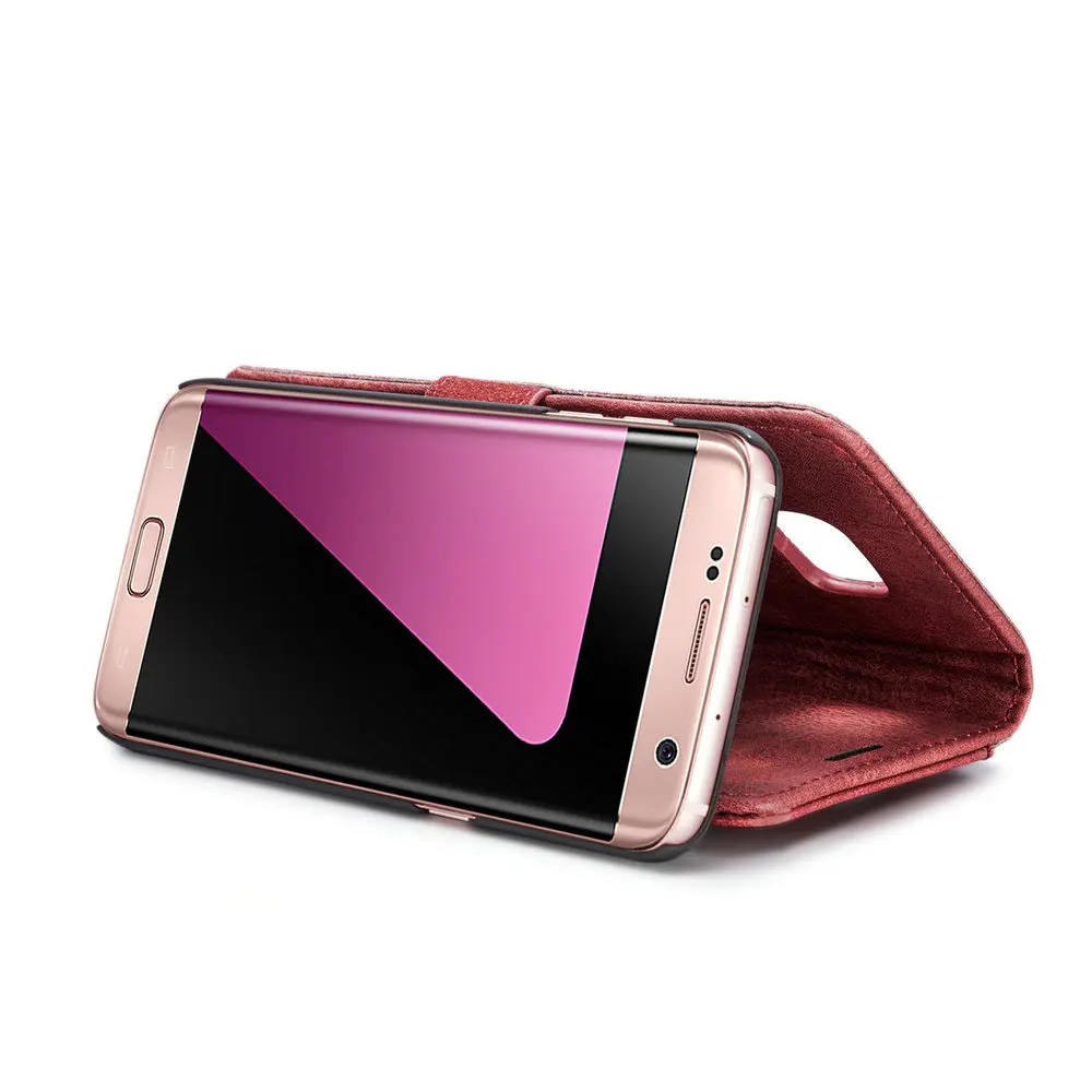 Флип Чехол Для samsung Galaxy S7 край Роскошный кожаный бумажник Обложка SM-G935F SM-G935FD SM-G930F SM-G930F стенд Бампер телефон сумки