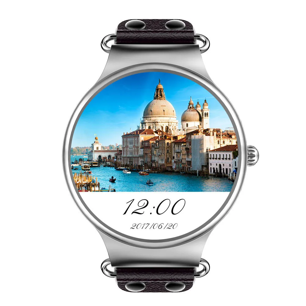 

3G Mobile Watch Phone Sim Card Android 5.1 Smartwatch 2017 GPS Tracker AMOLED Whole Round Touch Screen Heart Rate Monitor DE06b