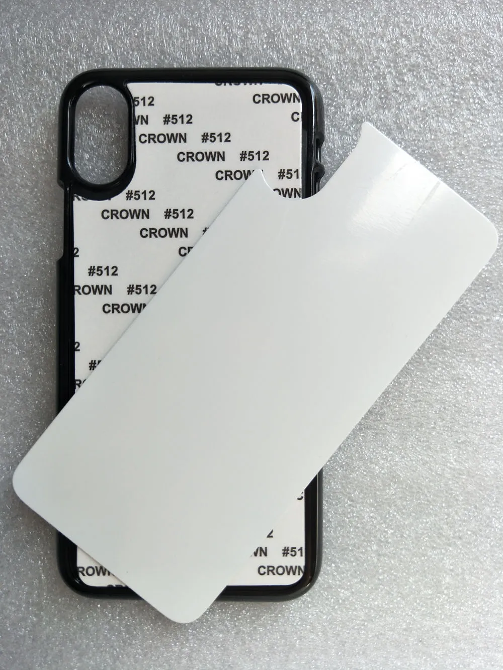 

For iPhone X / XR / XS Max / For iphone 8 plus 2d PC sublimation print cover case + blank aluminium plate 100 pieces / lot