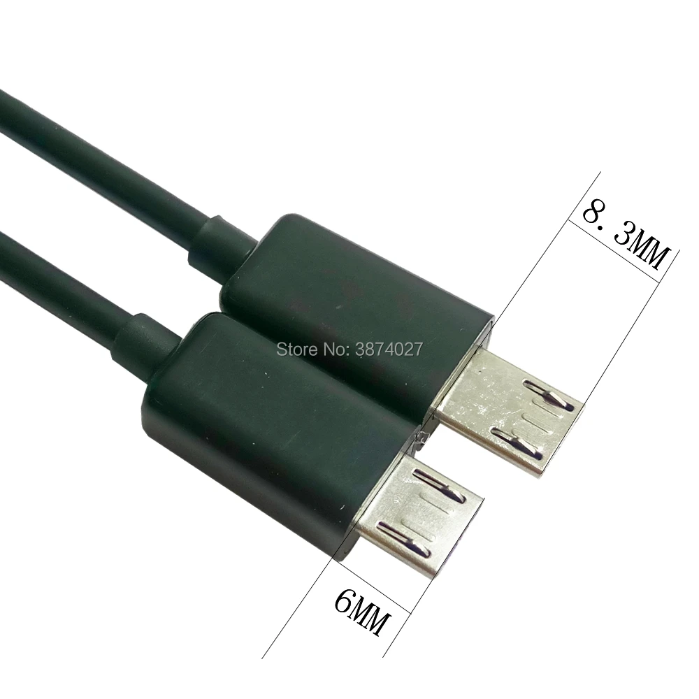 Длинный штекер Micro USB 5pin 2 0 папа к мама Удлинительный кабель 10 см 25 50 100 200 см|Кабели