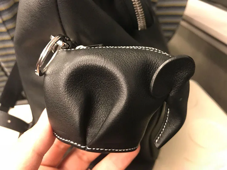 black with white stitching
