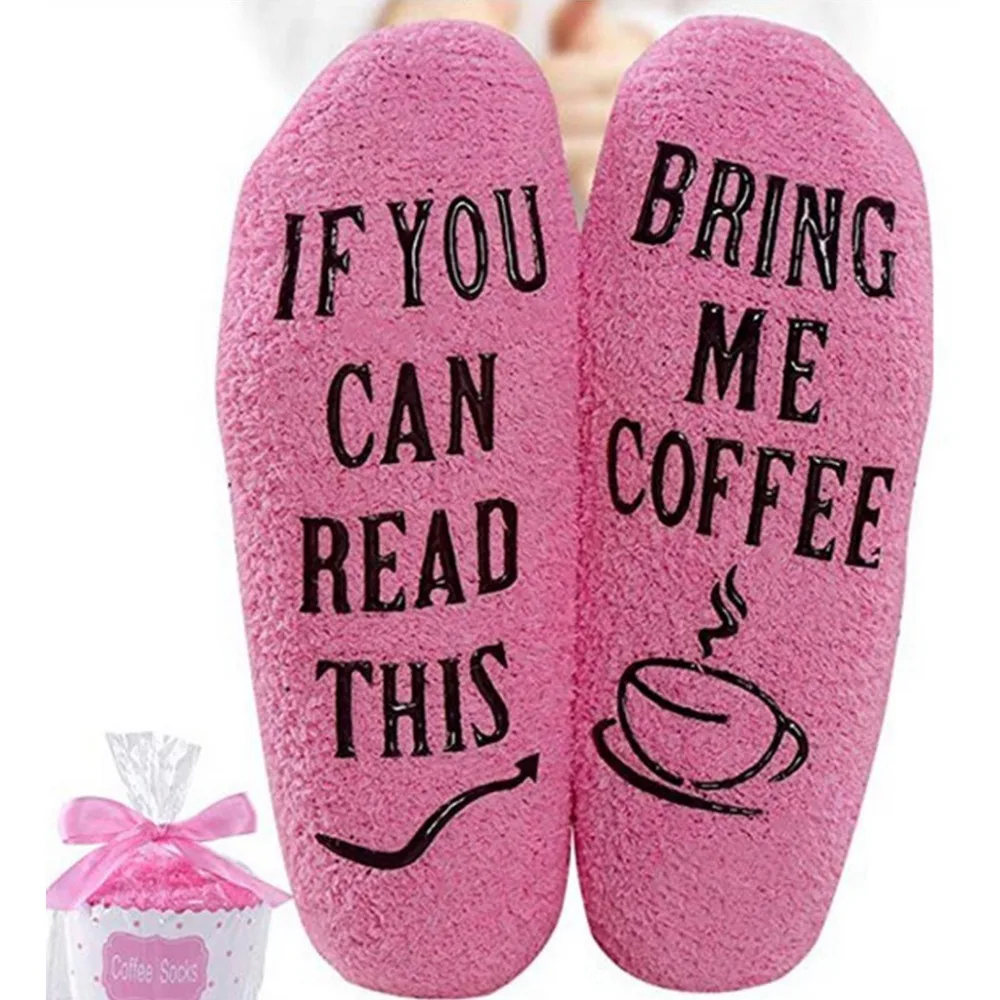 1 пара теплых зимних тапочек до середины икры длиной 30 см для женщин и девочек махровые носки с упаковкой в виде капкейков подарок для влюбленных