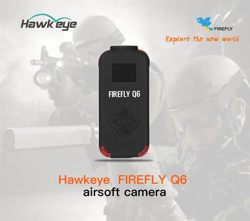 Hawkeye FIREFLY Q6 Airsoft 1080P HD Многофункциональная Спортивная камера с фиксированным креплением для гоночного дрона FPV RC VS Foxeer Legend