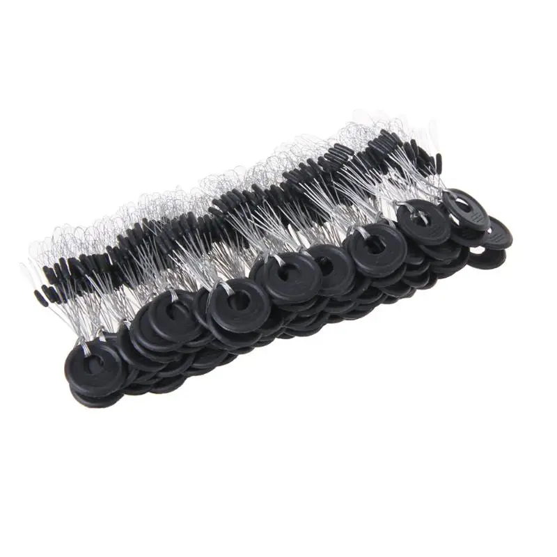 

100pcs/lot Carp Fishing Line Cylindrical Space Bean Long Strip Fishing Accessories Pesca Tackle S/ M/ L Carp Fishing Box Tools