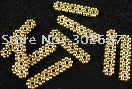 

FREE SHIPPING 180Pcs Antiqued gold 6 holes spacer bar A1122G