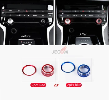 

Car Engine Start Stop Ring and Volume Decoration Trim Cover For Jaguar XE XEL XF XFL F-PACE 2pcs