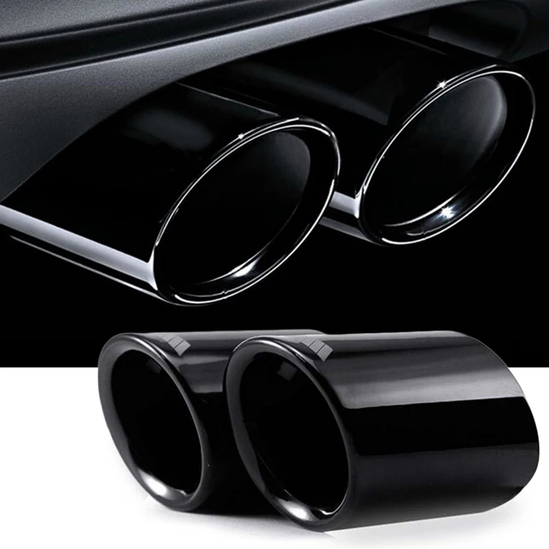 

Titanium Black Muffler Exhaust Tail Pipe Tip for BMW E90 E92 325 3Series 06-10