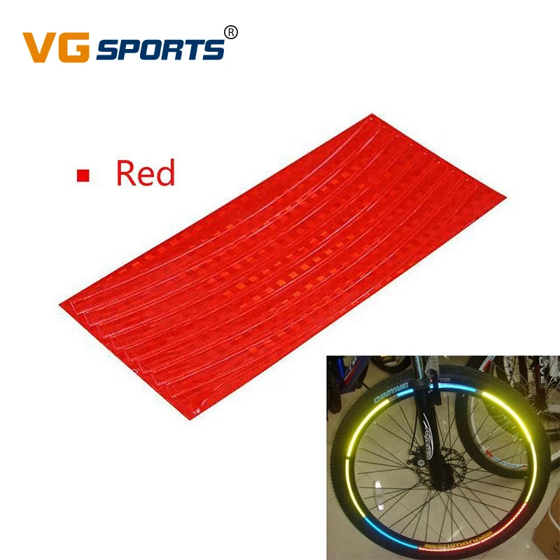 Reflective Tape Bicycle Stickers Adhesive For Bike Safety Bike Bicycle Sticker Cycling Wheel Rim Reflective Stickers Decal