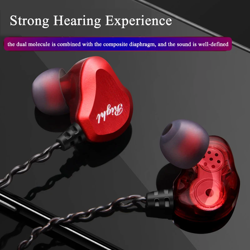 Waterproof Sports  Heavy metal Headsets With Microphone For Smart Phone