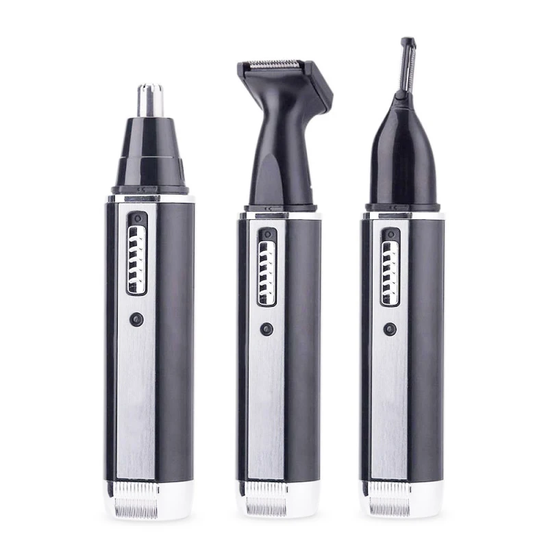 

3 in 1 Rechargeable Men Electric Nose Ear Hair Trimmer Painless Women trimming sideburns eyebrows Beard hair clipper cut Shaver